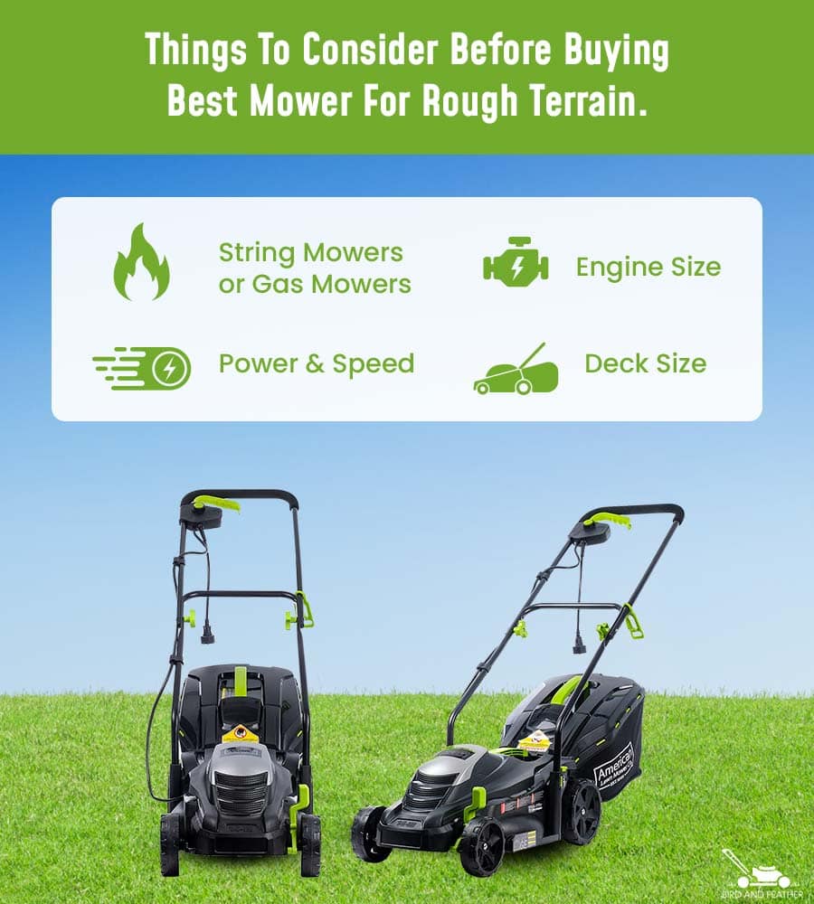 Things To Consider Before Buying Best Mower For Rough Terrain