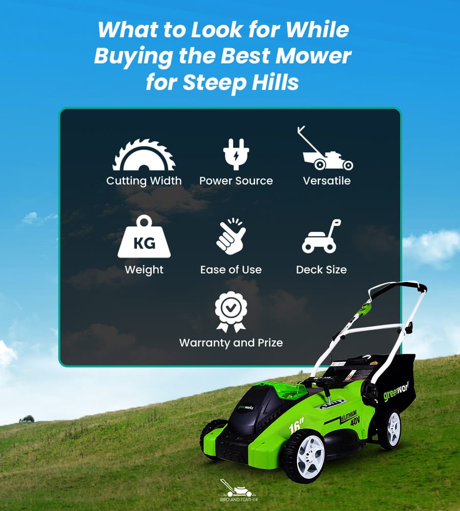 What to Look For While Buying the Best Mower For Steep Hills 